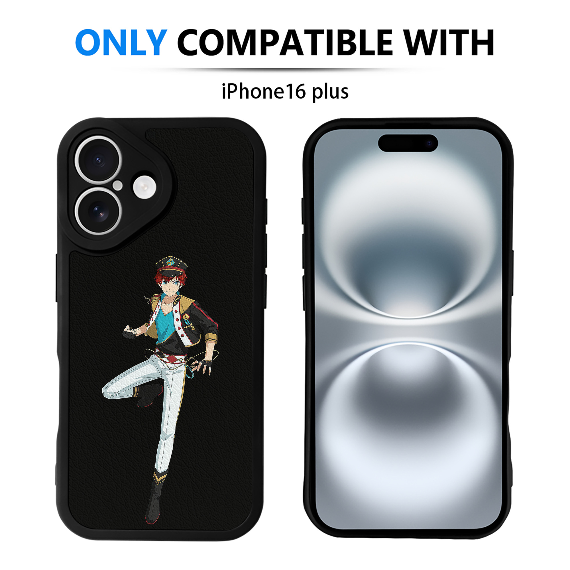（画像用） あんさんぶるスターズ! Ensemble Stars 【iPhone 16シリーズ対応】シリコンスマホケース（レザー調） 材質：シリコン